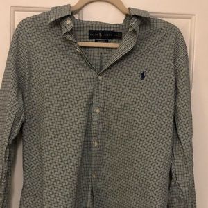 Green Polo button down.